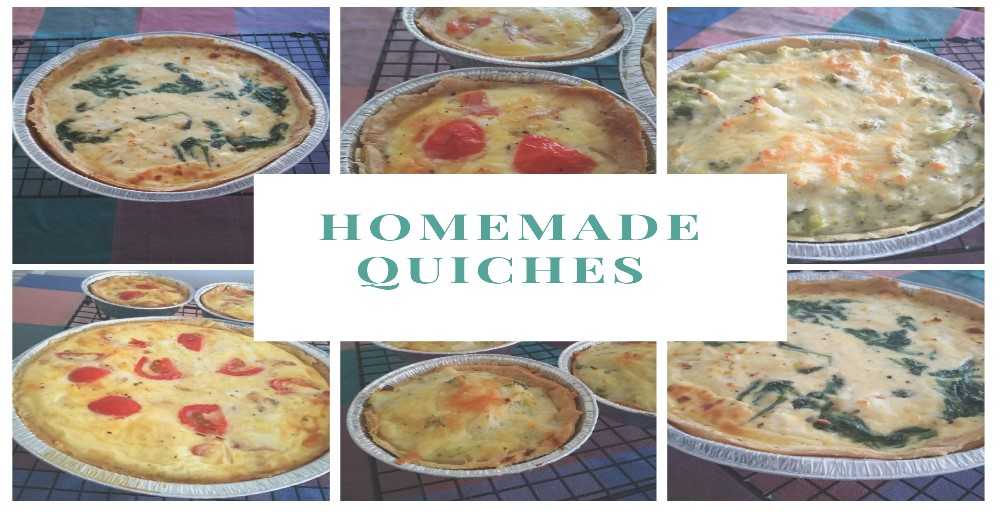 A Variety of Homemade Quiches
