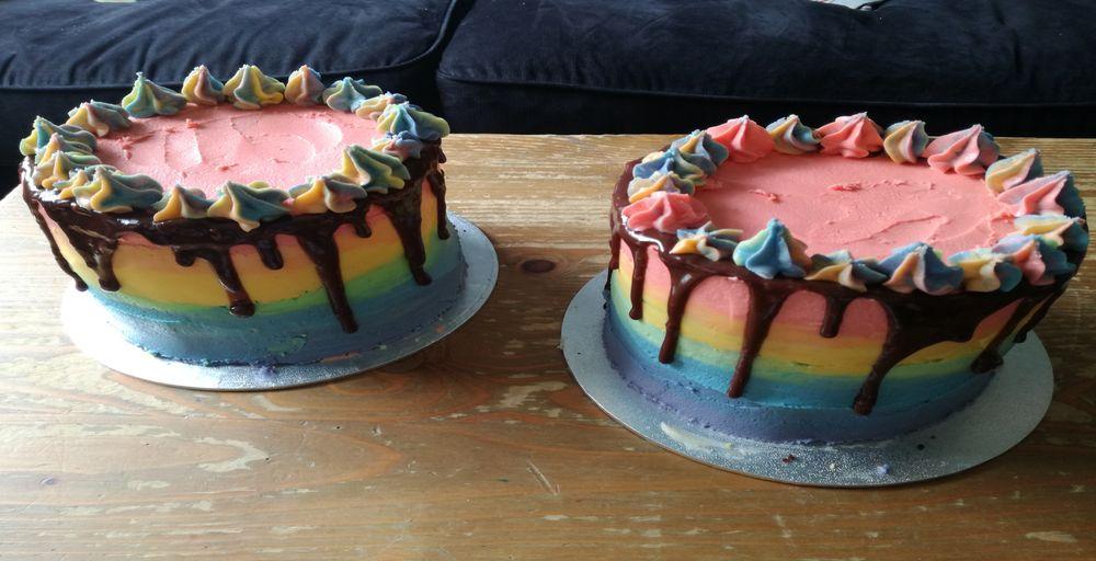 Rainbow Birthday Cakes